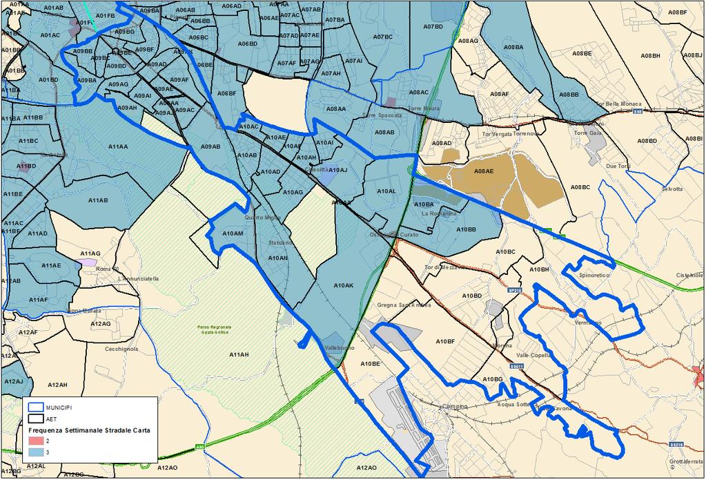 Offerta di Servizio Municipio VII Frequenza