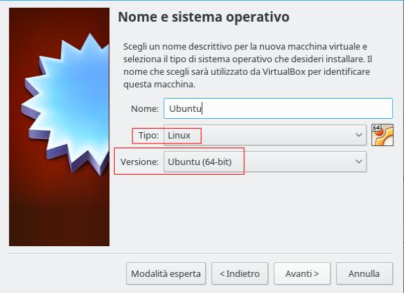 Installazione di Ubuntu su VirtualBox Installate l'ultima versione di VirtualBox che trovate al link: https://www.virtualbox.org/ Scarica l'immagine ISO di Ubuntu 16.04 al link: http://releases.