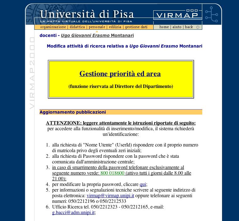 Esempio in parte simile: Università