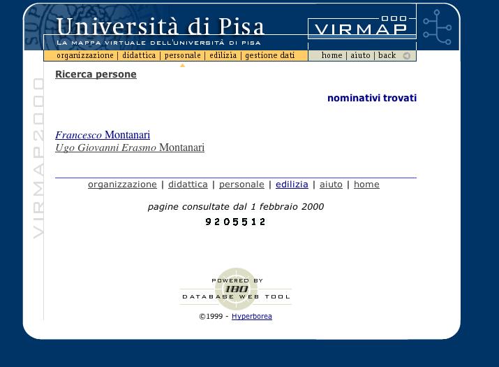 Esempio in parte simile: Università