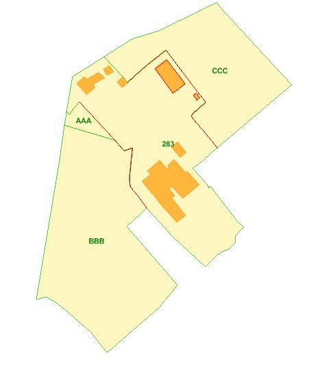 2. Tipo mappale con stralcio di corte Qualora si debba eseguire una variazione catastale in cui sono presenti contemporaneamente operazioni di ampliamento di fabbricati già esistenti (in aderenza e/o