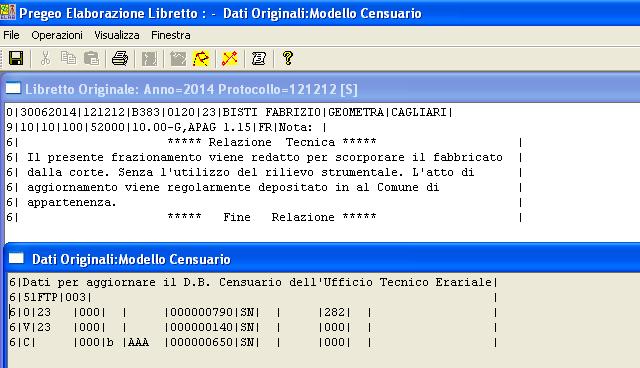 Caso b) - Tipo di Frazionamento per l attribuzione di un numero identificativo catastale autonomo a fabbricati graffati alle particelle.