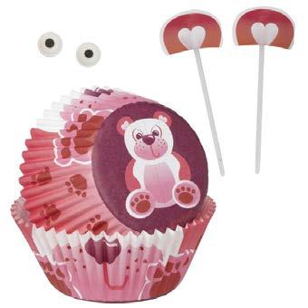 2104-6667! SET 12 ACCESSORI BASE PER CUPCAKE!