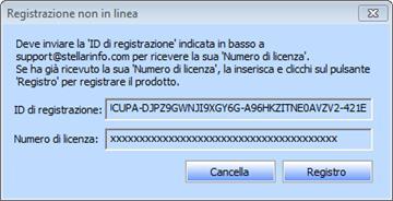 Sul computer di destinazione 1. Digita il Numero di licenza che hai generato sul computer di partenza nell apposito campo del codice di licenza. 2.