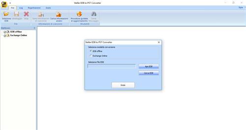 Interfaccia Utente Stellar EDB to PST Converter ha una interfaccia grafica molto semplice da utilizzare. L interfaccia utente contiene funzioni richieste per la conversione.