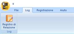 Log Menu Registro di Relazione Utilizzare questa opzione per visualizzare/salvare il registro.