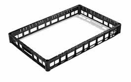 CESTI INDUSTRIALI IL SISTEMA TECH-RACK 600 x 400 PA-GV Cesto base Cesto base CR 600 600 x 400 mm Cornice intermedia per sistema Customrack o