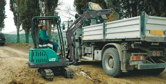 OTTIME PERFORMANCES DI SCAVO La solida struttura del carro e le geometrie del braccio garantiscono affidabilità, durata e adattabilità a qualunque area operativa con ottime performance di scavo.