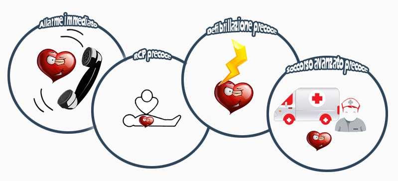IL DEFIBRILLATORE La defibrillazione precoce rappresenta il 3 anello della sopravvivenza umana e nell ambito della rianimazione cardiopolmonare, è una pratica terapeutica fondamentale in grado di