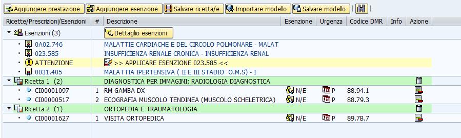 modificare i modelli aggiungendo o togliendo dal modello già esistente prestazioni E possibile anche salvare un modello mentre si sta