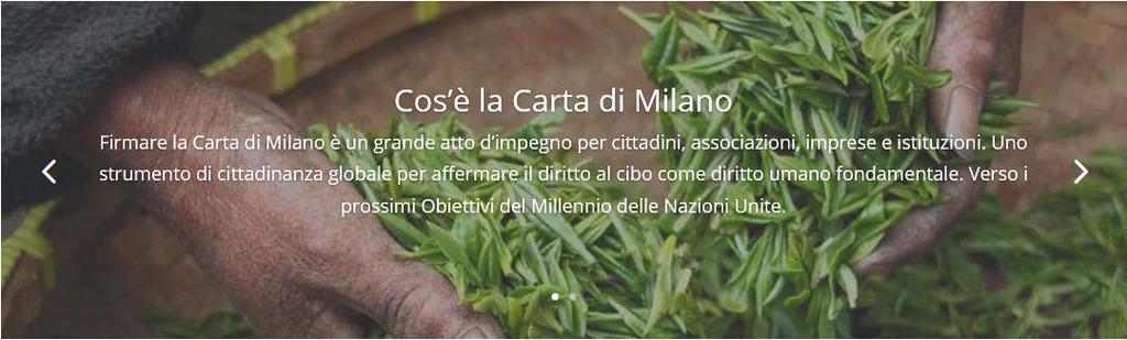 2015: Carta di Milano http://carta.milano.