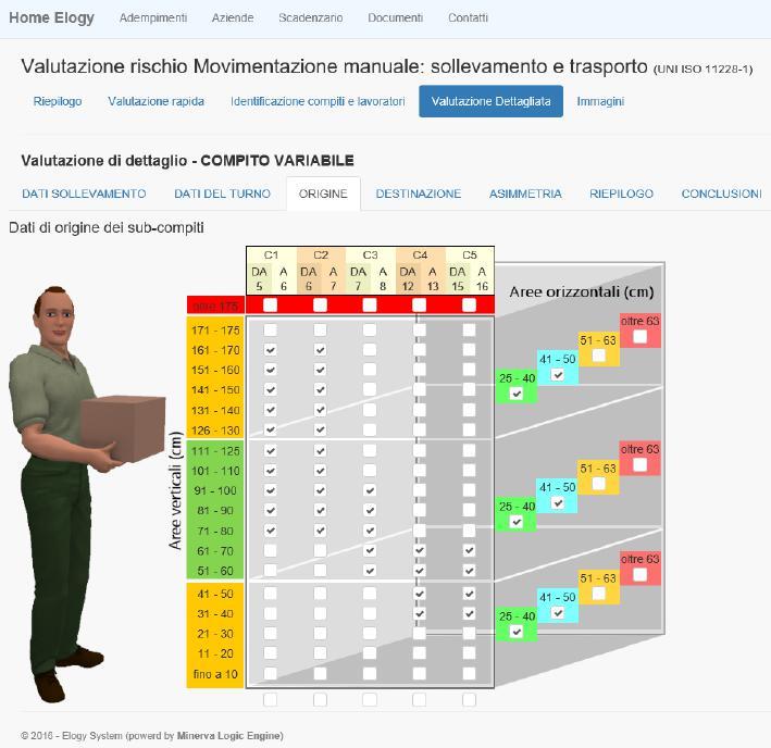 Figura 33 - compito variabile - Origine 4.5.4.4 Destinazione La sezione DESTINAZIONE è praticamente identica a quella ORIGINE.