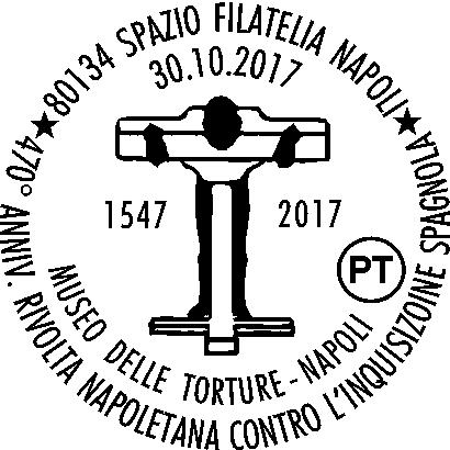 N. 1523 RICHIEDENTE: Associazione Napoli Storia e Cultura SEDE DEL SERVIZIO: spazio allestito presso Museo delle Torture Vico Santa Luciella ai Librai, 18/b 80138 Napoli DATA: 30/10/2017 ORARIO: 11.