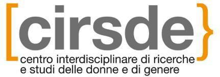 CIRSDe Università di Torino Collana Studi di Genere Norme tipografiche e redazionali 1.