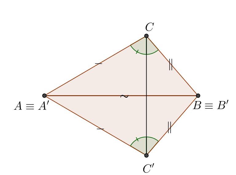 - Geometria euclidea - Triangoli - Il terzo criterio di congruenza dei triangoli Se due triangoli hanno i lati rispettivamente congruenti allora sono congruenti.