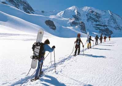 Comprensorio sciistico L Alta Engadina dispone di un comprensorio sciistico senza eguali: 58 moderni impianti di risalita portano rapidamente sui 350 km di piste preparate che offrono