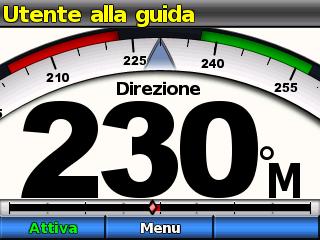 Operazioni preliminari Informazioni sulla schermata Direzione La schermata della direzione visualizza lo stato del pilota automatico e la direzione.