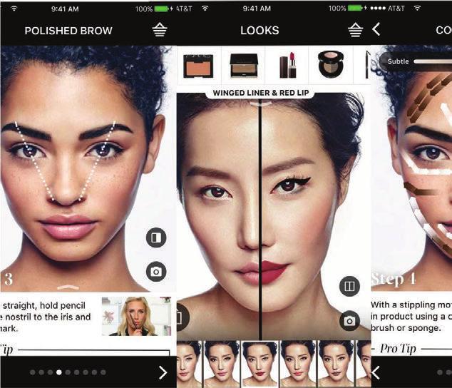 Sephora s permette di provare il make up virtuale con la Realtà Aumentata La app scansiona il viso del cliente e permette di giocare