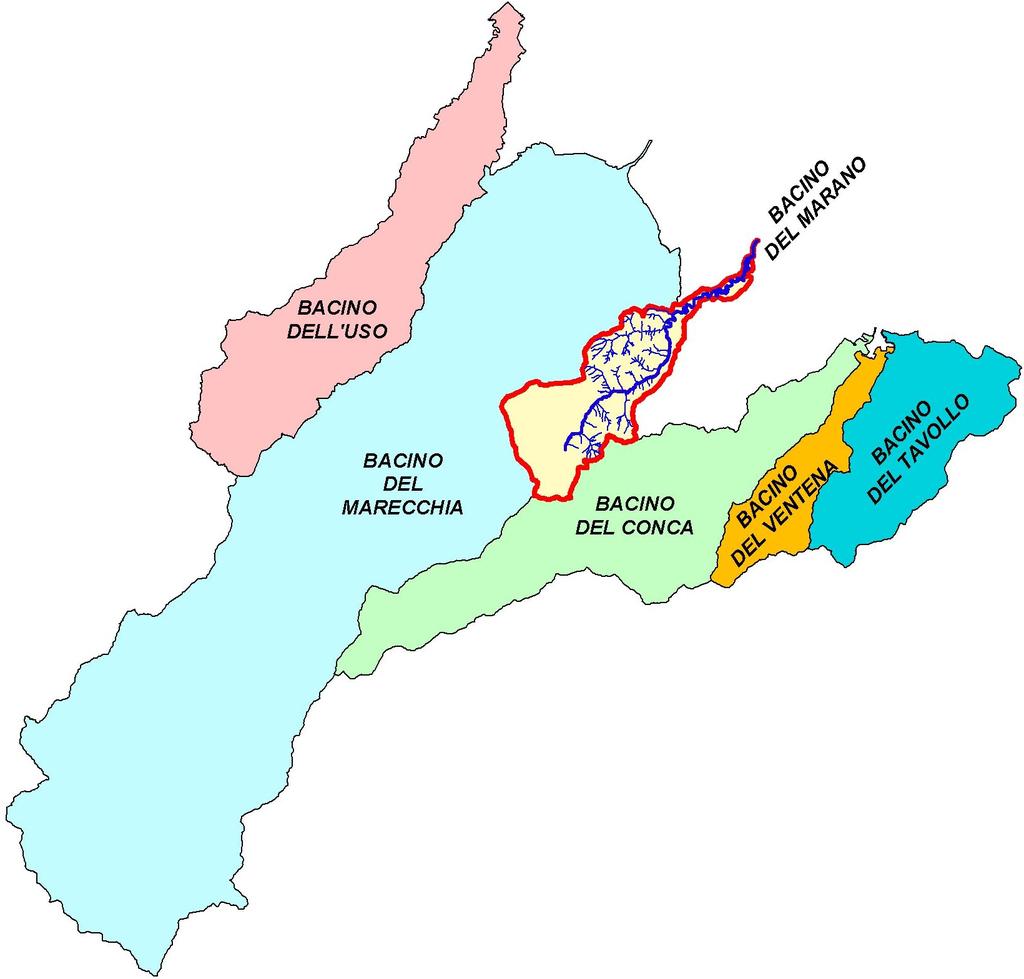 Convenzione Bacino idrografico Corpo idrico Codice (rete 2 grado) (Denominazione) Localizzazione