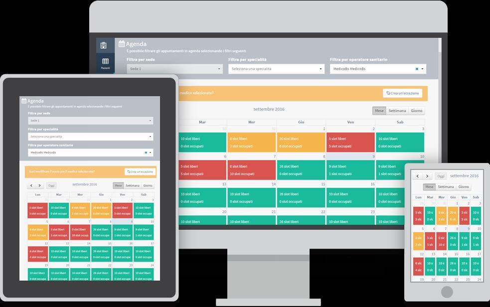 Agenda L interfaccia grafica RESPONSIVE consente di accedere all applicativo da qualsiasi
