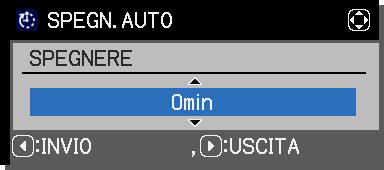 Menu OPZ. Voce ACCENS. DIR. Descrizione Servirsi dei pulsanti / per attivare/disattivare la funzione ACCENS. DIR. ACCEN.RE SPEGNERE Quando è impostata ad ACCEN.