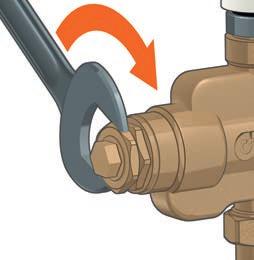 GRUPPO PER CONTROLLO TEMPERATURA E DISINFEZIONE TERMICA Legionella-pericolo scottature Come evidenziato dalla tabella riportata, temperature maggiori di 0 C possono provocare ustioni in modo molto