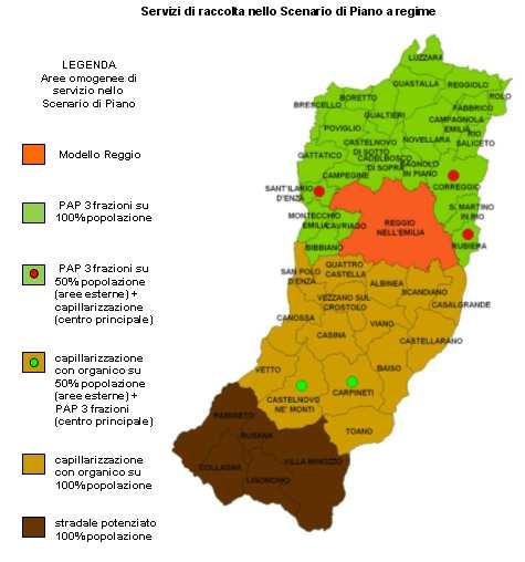 Figura 8.2 Note: Modello Reggio: come da programmazione prevista dal Comune di Reggio Emilia per il biennio 2011-2012, con estensione PAP a oltre 64.