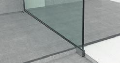 profili e sistemi per bagno GU/ e TGU/ sono dei profili in alluminio anodizzato adatti ad essere utilizzati per l inserimento di pareti di separazione in vetro a pavimento e rivestimento, per docce