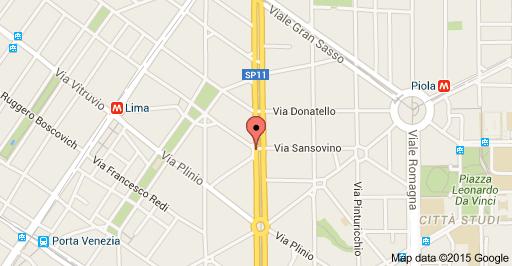 CONTATTI: Sede Come raggiungerci: Orario: Viale Abruzzi, 37 20131 Milano Linea MM 2 (verde): Loreto Linea MM 1 (rossa:) Loreto, Lima Lun. Ven. 9,00-13.00 14.00-18,00 Tram 23 fermata: P.