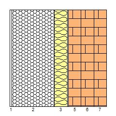 Mod.2 CARATTERISTICHE TERMICHE E IGROMETRICHE DEI COMPONENTI OPACHI DELL EDIFICIO secondo UNI EN ISO 6946 - UNI EN ISO 13788 - UNI 10351 - UNI 10355 Tipo di struttura: Parete nord-ovest sui pilastri