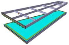 Incollaggio della mesh Incollaggio della mesh su un frame di alluminio, connesso al pannello di drift Frame