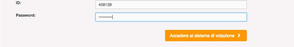 1. Passo Quando accederà, tramite lo specifico link, alla piattaforma digitale dove si effettua la votazione, troverà davanti a sè questa schermata in cui inserire la Sua ID e la Sua Password