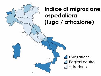 Assistenza ospedaliera (1): le migrazioni ospedaliere (Alampi, Iuzzolino, Lozzi, Schiavone, 2010) La sanità: qualità dei servizi I colori più scuri corrispondono a una migrazione più elevata 10