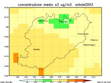 con livelli di concentrazione più elevati; b) bassa e media collina con livelli di concentrazione medi; c) media e alta collina con livelli di concentrazione più bassi; lo stesso