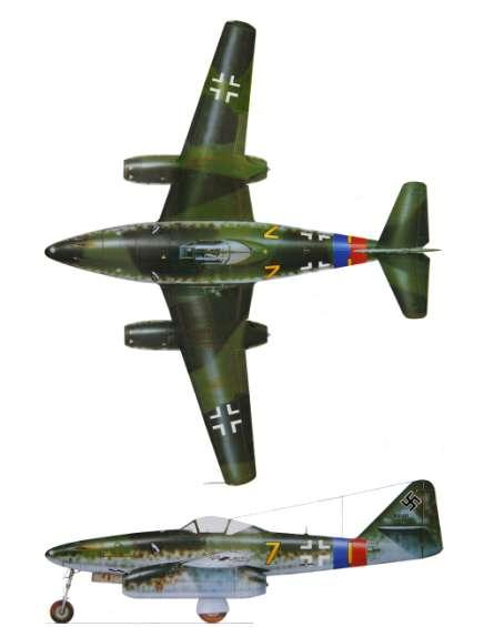 Pagina9 MESSERSCHMITT Me 262 A1a Base: Fighter Manouvering Cards: R* togliere (7-8-9-10-15-16) Damage