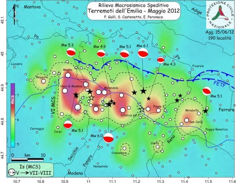 pdf La sequenza sismica emiliana Eventi con magnitudo (Ml) 4.