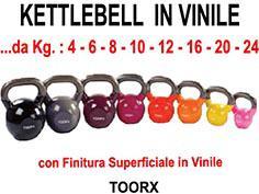 : 001 / 005 KETTLEBELL RICOPERTO IN PVC 110304 110306 110308 110310 110312 110314 110316 110318 Kg.