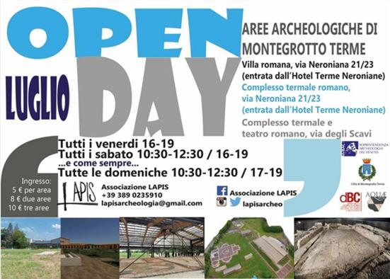 delle aree archeologiche di Montegrotto Terme, scarica la locandina Fino al 27 luglio, Museo Archeologico Nazionale di Fratta