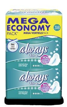 45 Always Ultra Plus confezione mega economy 38 pz.