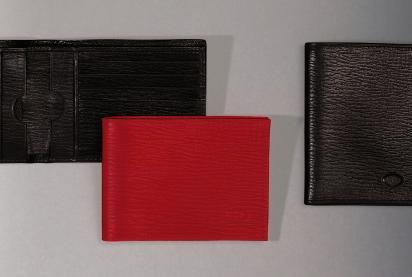 Man s vertical wallet for USD or Yen with zip P015-22 Pony P015-25 Bordeaux