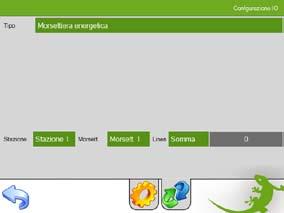 energetice per accedere alla finestra di configurazione dei morsetti per la misura della potenza. Selezionare Morsetto 1 e toccare Configura.