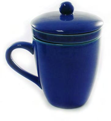 b - 7927019 - set teiera ceramica con tazza bianca/blu h cm 14-24,50 f c -