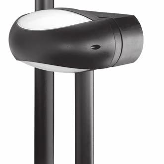 - Pole head Ø 60 mm for single or double fi xture. - Powder coated with pretreatment for outdoor use.