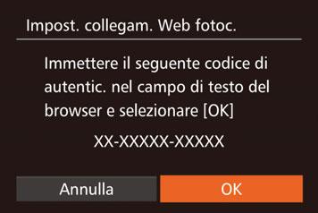 10 Controllare i numeri di conferma e completare il processo di installazione. z Assicurarsi che il numero di conferma sulla fotocamera corrisponda al numero sullo smartphone o sul computer.