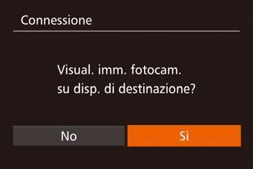 5 Per la connessione a uno smartphone: Avviare CameraWindow. z Con gli smartphone Android compatibili NFC (sistema operativo versione 4.