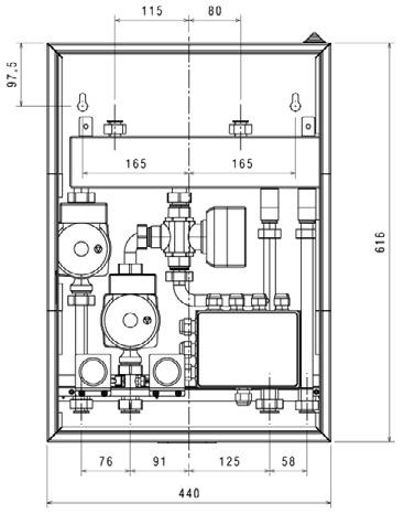 MIX CIRCOLATORE IMPIANTO ALTA TEMPERATURA CIRCOLATORE IMPIANTO BASSA TEMPERATURA INSTALLAZIONE Il può essere