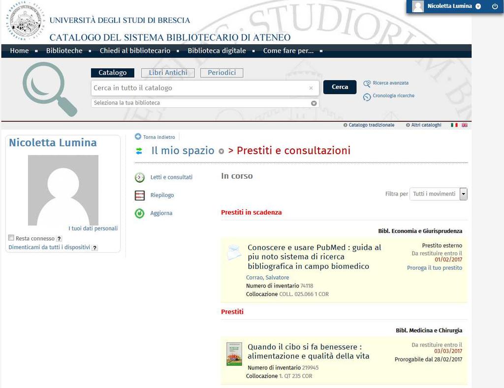 CATALOGO e SERVIZI