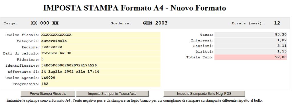 A seguire compare la seguente videata: clicca sul pulsante: Imposta