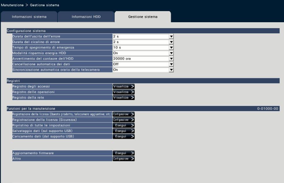 Utilizzare la funzione di sicurezza tra il registratore e una telecamera Per usare la funzione di sicurezza, la licenza del prodotto (Registration Key) deve essere registrata nel proprio registratore.