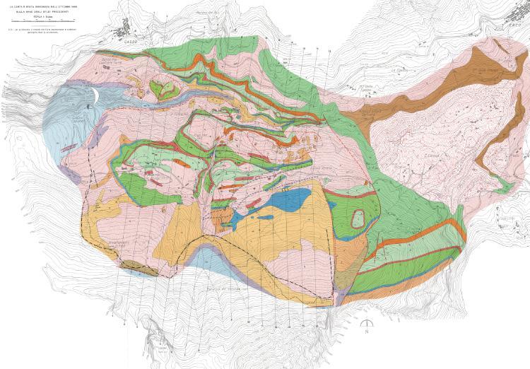 Le unità litologiche che affiorano nella stretta Valle del